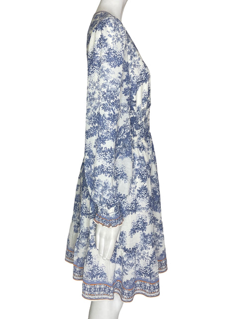 Vestido Max Studio Estampado Azul- Talla M