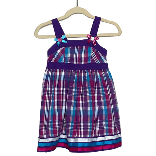 Vestido Youngland Rayas Sin Mangas Morado-Talla
3T