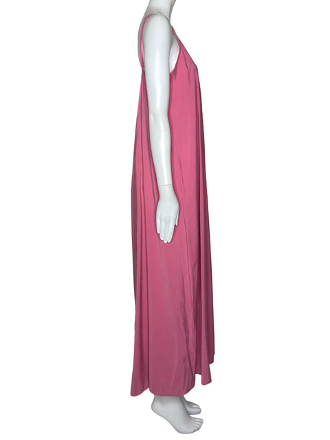 Vestido Zara Fluido Tiras Rosado-Talla S