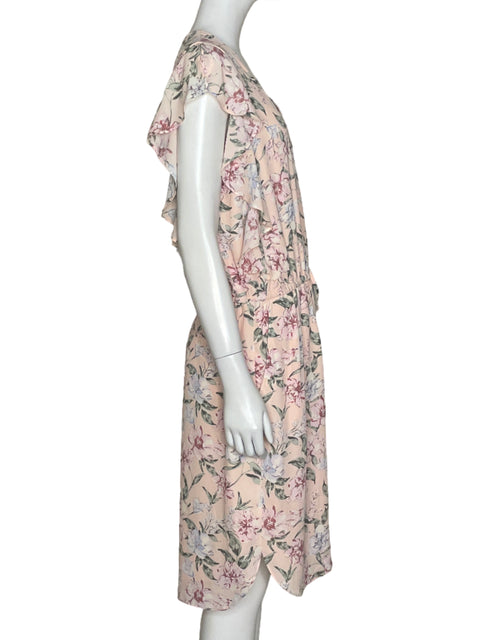 Vestido Ralph Lauren Floral Mini Rosado-Talla 8