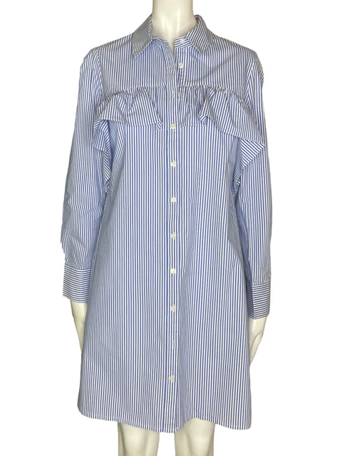 Vestido Tesoro TPS  Ruchas Rayas Azul- Talla S