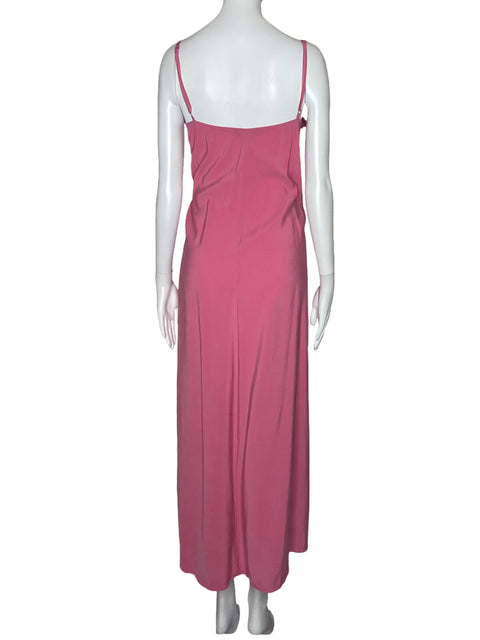 Vestido Zara Fluido Tiras Rosado-Talla S