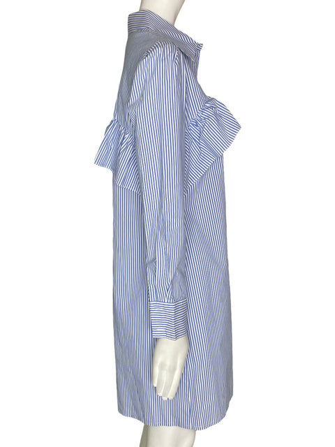 Vestido Tesoro TPS  Ruchas Rayas Azul- Talla S