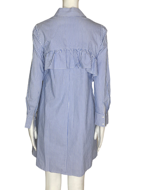 Vestido Tesoro TPS  Ruchas Rayas Azul- Talla S