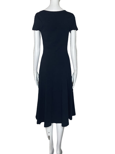Vestido Desigual Estampado Mariposa Negro-Talla M
