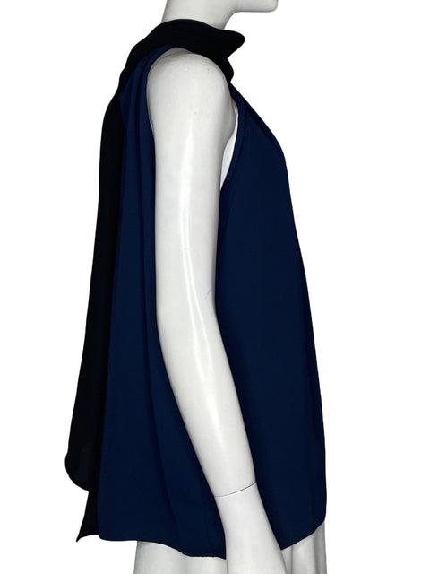 Blusa Mango Halter Azul - Talla L