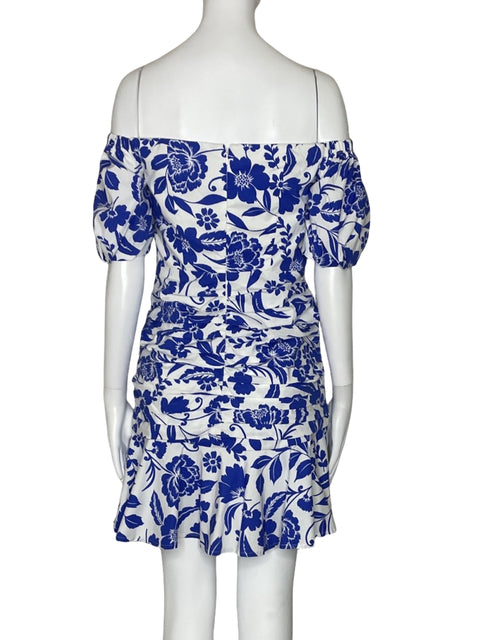 Vestido Milly Drapeado Botones Azul-Talla 4