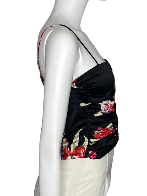 Top Dynamite Tirantes Drapeado Negro-Talla S