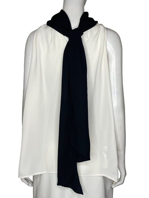 Blusa Mango Halter Blanco - Talla L