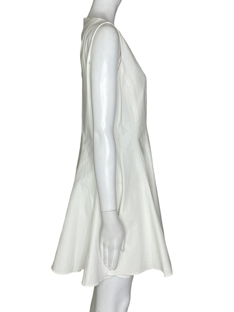 Vestido Zara Sin Mangas Blanco- Talla L