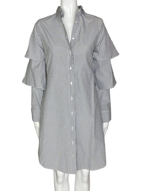 Vestido Azulu Rayas Negras- Talla 6