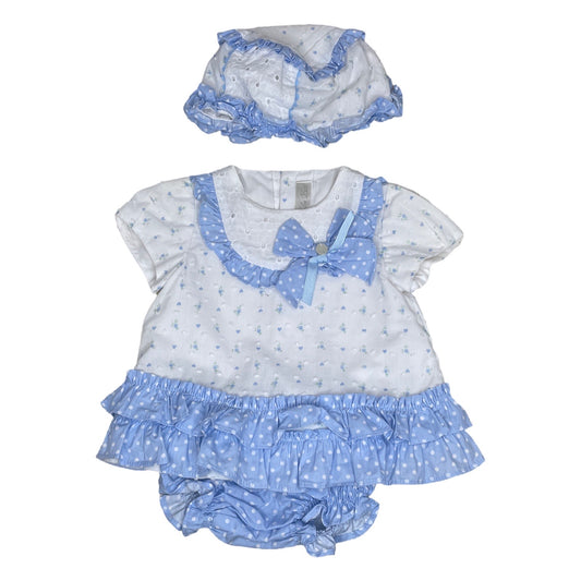 Set Dolce Petit Vuelos Encaje Blanco-Talla 3M