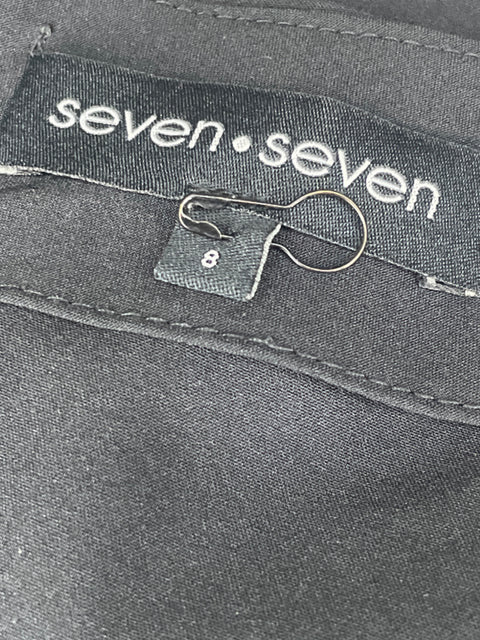 Pantalón Seven Seven Palazzo Negro- Talla 8