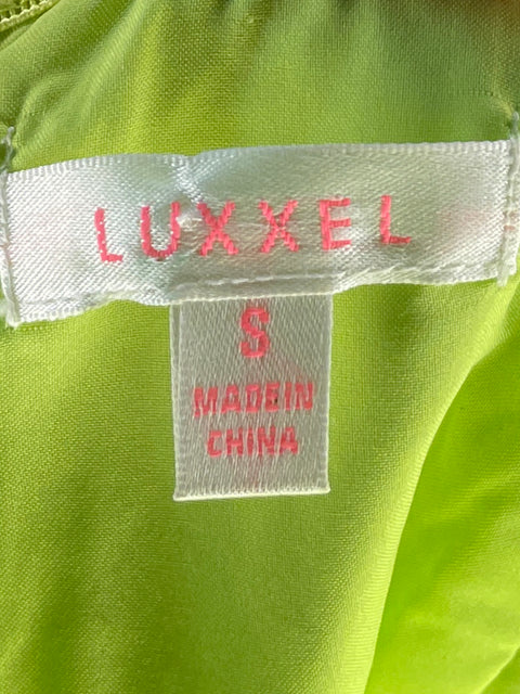 Vestido Luxxel Tul Corte V Verde - Talla S