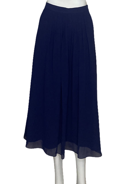 Falda Anne Klein Plisada Azul-Talla 10
