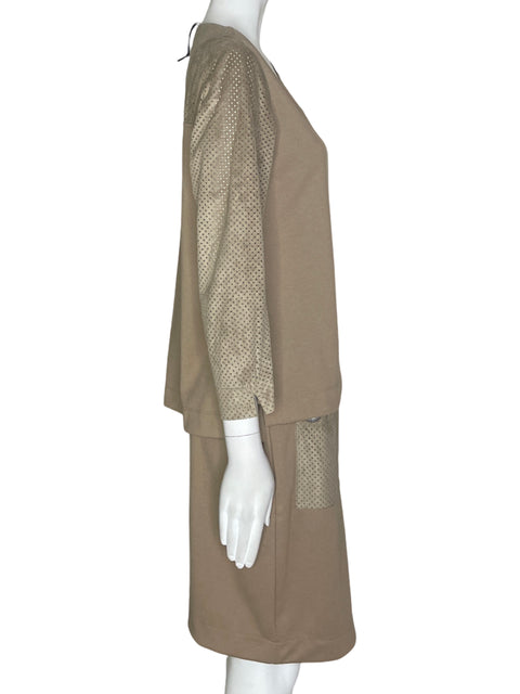 Set Maloka Falda-Blusa Marron- Talla 2