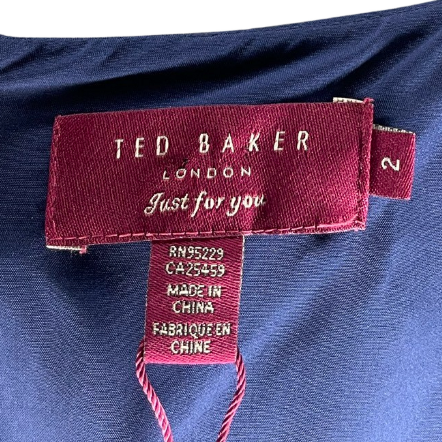 Vestido Ted Baker Lazo Azul - Talla 2