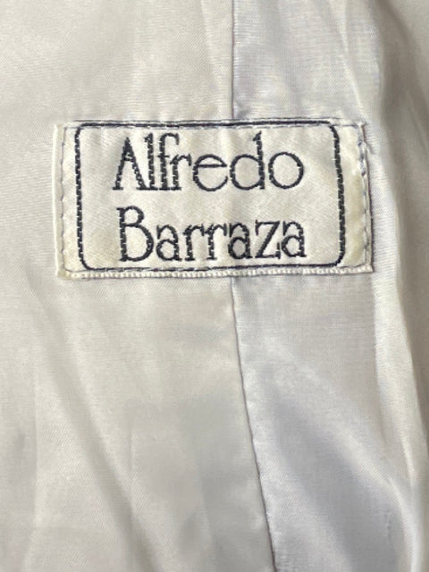 Vestido Alfredo Barraza Maxi Pedrería Azul-Talla S