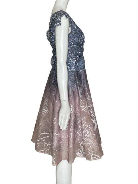 Vestido Tesoro TPS Mini Degradado Azul-Talla S