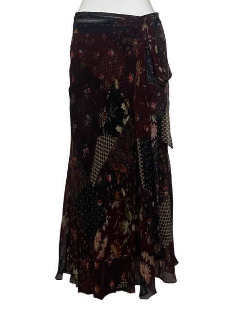 Falda Polo Ralph Lauren Floral Marron-Talla 6