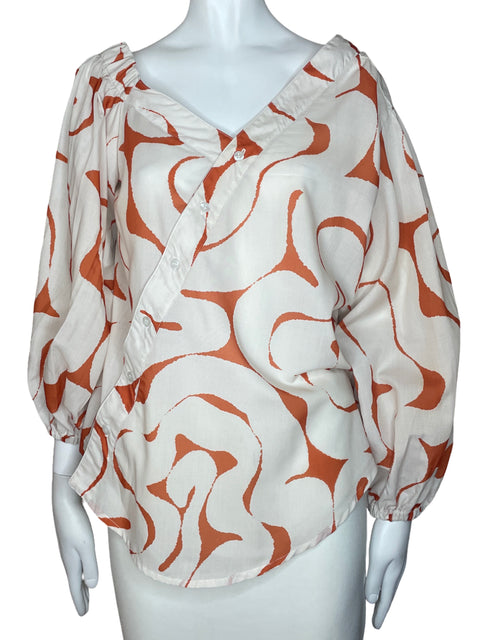 Blusa Mercy Mercy Estampado Blanco-Talla S