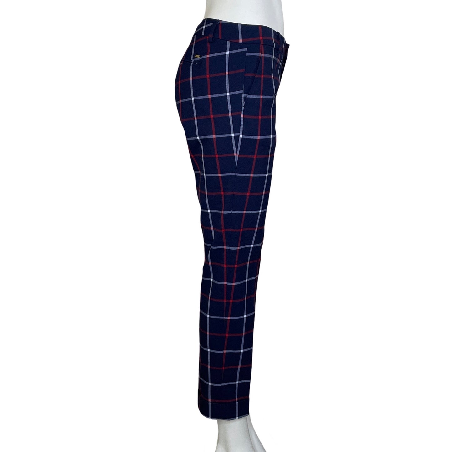 Pantalón Tommy Hilfiger Cuadros Azul-Talla 4