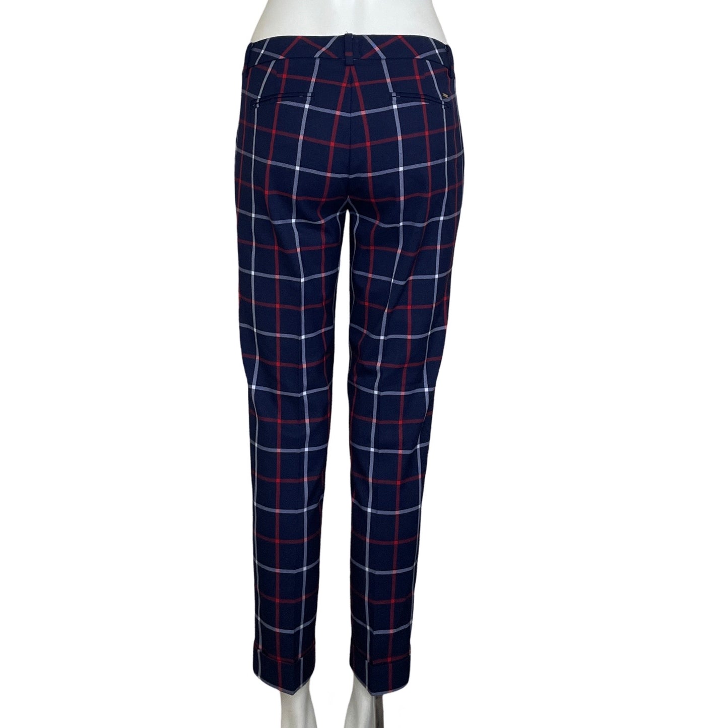 Pantalón Tommy Hilfiger Cuadros Azul-Talla 4