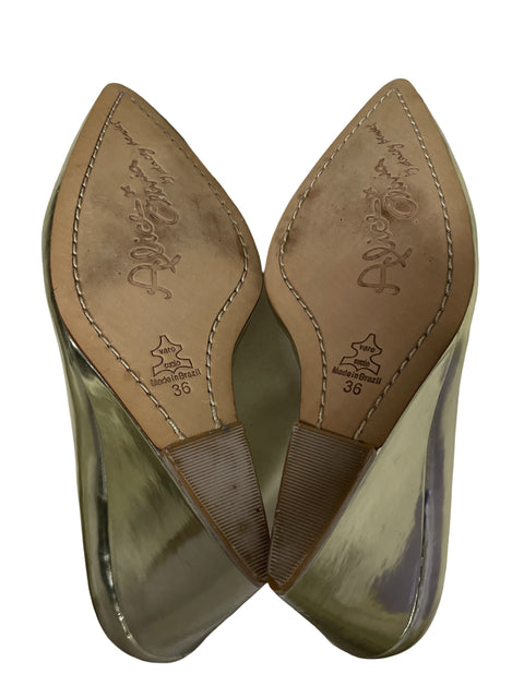 Calzado Alice + Olivia Plataforma Cuña Dorado - Talla 36