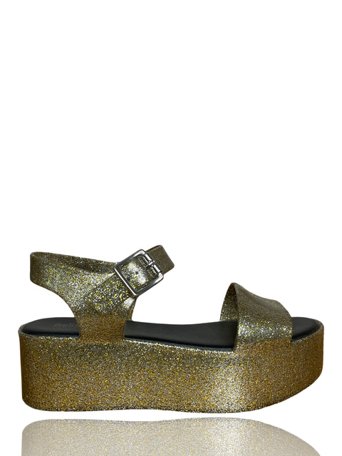 Calzado Melissa Jellies Plataforma Dorado-Talla 35