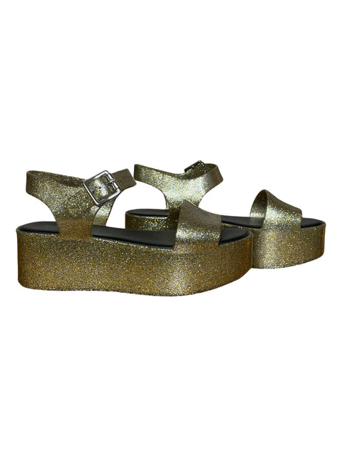 Calzado Melissa Jellies Plataforma Dorado-Talla 35