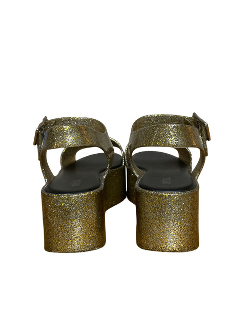 Calzado Melissa Jellies Plataforma Dorado-Talla 35
