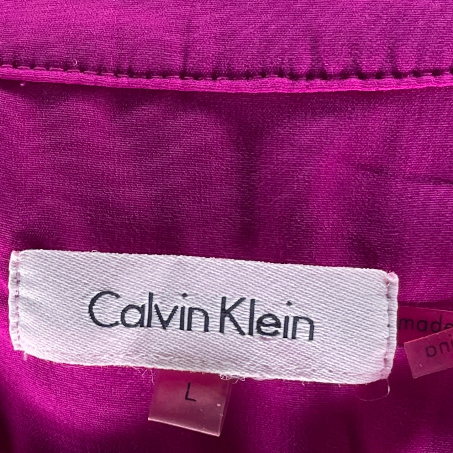 Blusa Calvin Klein Sin Manga Rosado Talla L