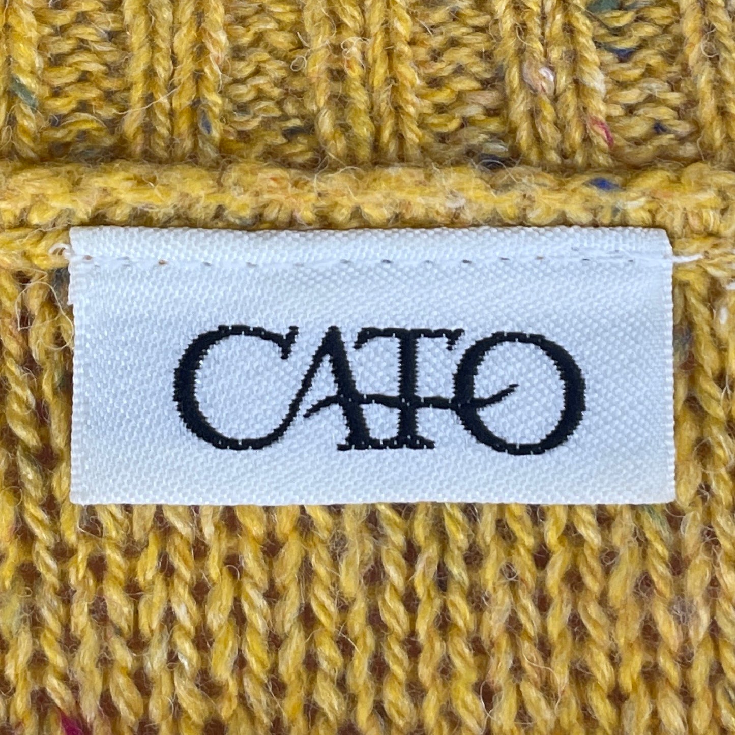 Cárdigan Cato Manga Corta Amarillo-Talla U