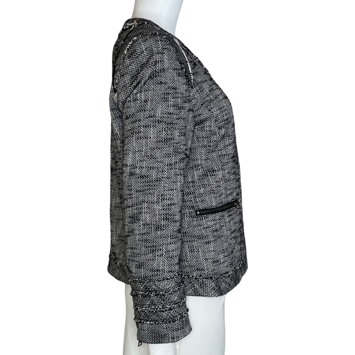 Chaqueta Banana Republic De Lana Bolsillos Gris-
Talla 12