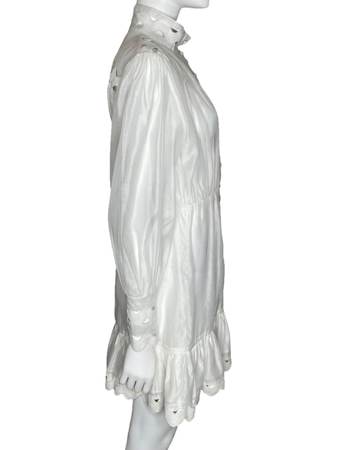 Vestido Buby.s Camisero Vuelos Blanco-Talla U