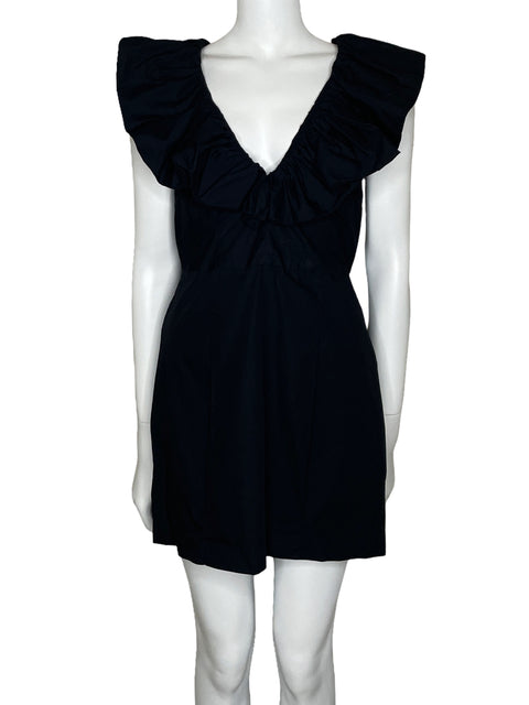 Vestido Open Bombacho Negro-Talla S