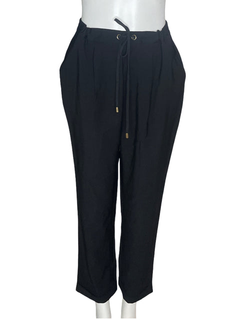 Pantalón Punto Blanco Recto Negro- Talla 10