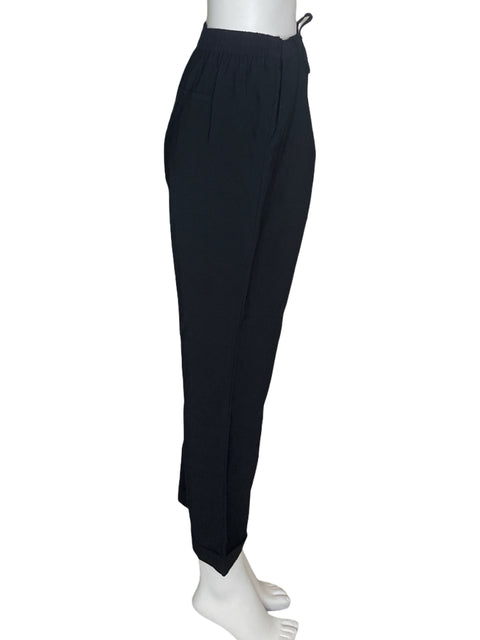 Pantalón Punto Blanco Recto Negro- Talla 10