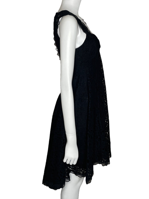 Vestido Free People Encaje Sin Mangas Negro-Talla 6