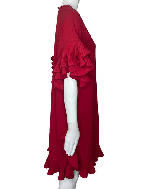 Vestido Gracia Plizado Rojo-Talla S