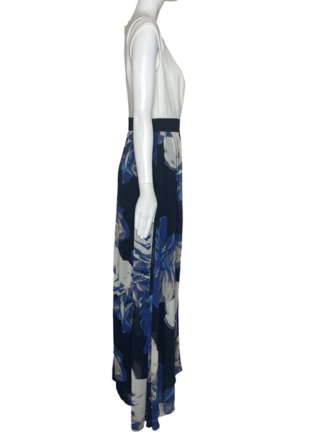 Mono Sangria Capa Flores Blanco-Talla 6