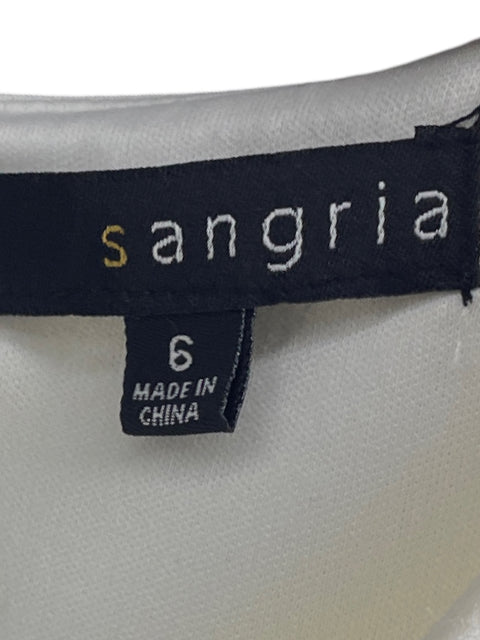 Mono Sangria Capa Flores Blanco-Talla 6