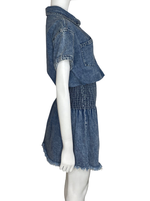 Vestido Bluivy Denim Camisero Azul-Talla M