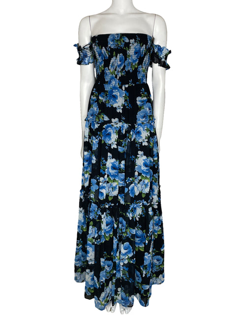 Vestido Ina Maxi Floral Negro-Talla L