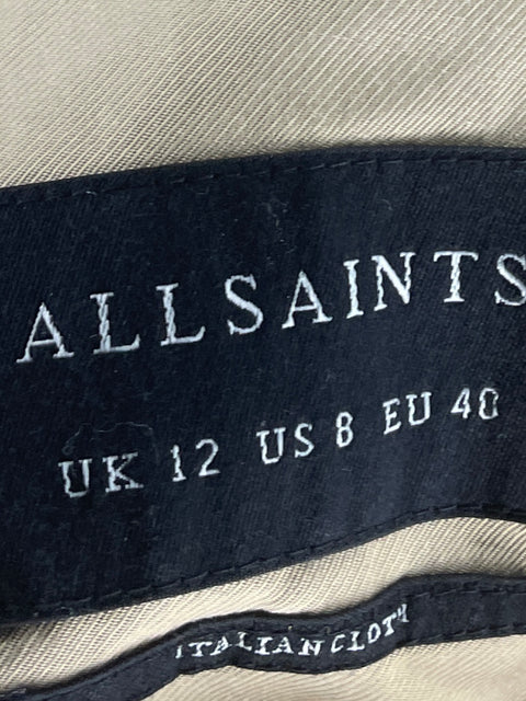 Cardigan All Saints Largo Beige-Talla 8