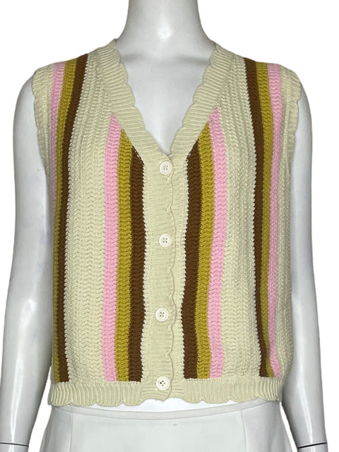 Chaleco Whishlist Tejido Marròn-Talla M