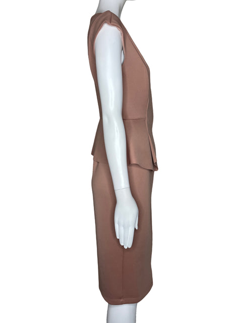 Vestido Enfocus Studio Vuelo Cremallera Rosado-Talla 4