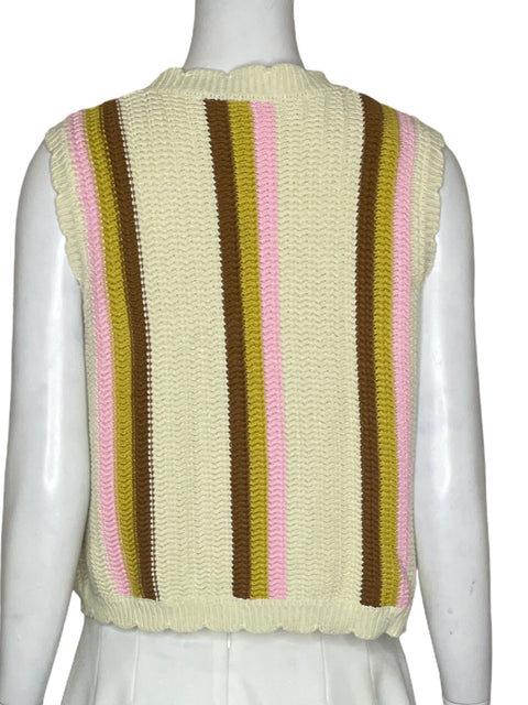Chaleco Whishlist Tejido Marròn-Talla M