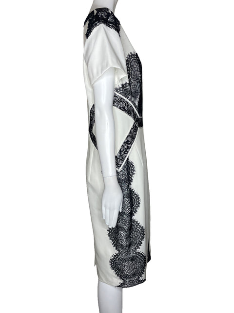 Vestido Karen Millen Encaje Blanco-Talla 12