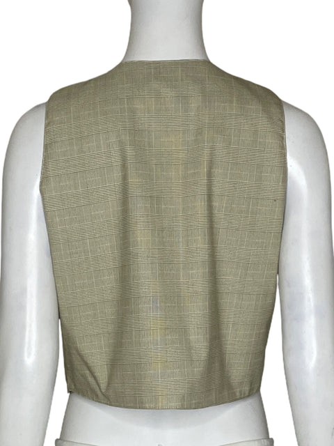 Chaleco Macondia Cuadros Marròn-Talla S